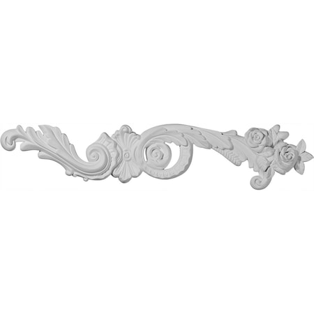 Ekena Millwork 23 3/8"W x 4 1/2"H x 3/4"P Lanarkshire Scroll Onlay, Right ONL23X04X00LA-R